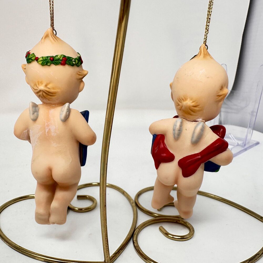 Danbury Mint Kewpie Doll Porcelain Christmas Ornament Collection Vintage READ - Picture 14 of 16